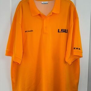 LSU Tigers Yellow Columbia PFG Polo Men’s XXL